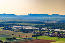 Photographie aérienne de Zone industrielle de Horst à le quartier Minderslachen in Kandel dans le département Rhénanie-Palatinat, Allemagne