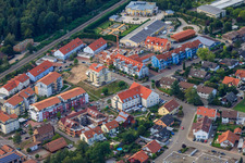 Vue aérienne de Ludoviciring à Jockgrim dans le département Rhénanie-Palatinat, Allemagne
