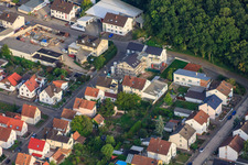 Vue aérienne de Coin de la Waldstraße/Elsässer Straße à Kandel dans le département Rhénanie-Palatinat, Allemagne