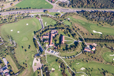 Quartier Beiertheim-Bulach in Karlsruhe dans le département Bade-Wurtemberg, Allemagne vue d'en haut