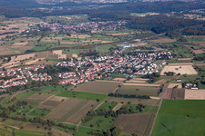 Quartier Palmbach in Karlsruhe dans le département Bade-Wurtemberg, Allemagne vue d'en haut