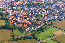 Vue aérienne de Limourstr à Minfeld dans le département Rhénanie-Palatinat, Allemagne