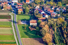 Vue aérienne de Moulin à Rheinzabern dans le département Rhénanie-Palatinat, Allemagne
