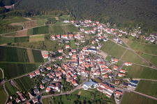 Quartier Gleiszellen in Gleiszellen-Gleishorbach dans le département Rhénanie-Palatinat, Allemagne hors des airs