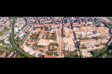 Photographie aérienne de Chantier de construction du parc des expositions du Salon national de l'horticulture 2015 à Landau in der Pfalz dans le département Rhénanie-Palatinat, Allemagne