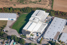 Vue aérienne de Parc industriel SW à le quartier Dühren in Sinsheim dans le département Bade-Wurtemberg, Allemagne