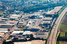 Musée de la technologie à le quartier Steinsfurt in Sinsheim dans le département Bade-Wurtemberg, Allemagne hors des airs