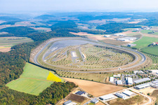 Vue aérienne de Piste d'essai du centre d'essai Boxberg à le quartier Windischbuch in Boxberg dans le département Bade-Wurtemberg, Allemagne