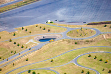Vue aérienne de Centre de test Boxberg, piste de test à le quartier Windischbuch in Boxberg dans le département Bade-Wurtemberg, Allemagne
