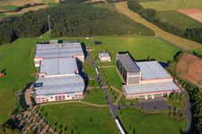 Vue aérienne de BIG-SPIELWARENFABRIK GmbH & Co. KG à le quartier Gleißenberg in Burghaslach dans le département Bavière, Allemagne