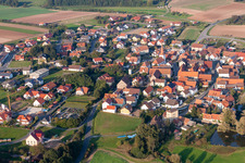 Vue aérienne de Quartier Herrnsdorf in Frensdorf dans le département Bavière, Allemagne