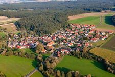 Vue aérienne de Quartier Schlüsselau in Frensdorf dans le département Bavière, Allemagne