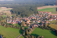 Vue aérienne de Quartier Schlüsselau in Frensdorf dans le département Bavière, Allemagne