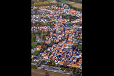 Vue oblique de Du sud à Hördt dans le département Rhénanie-Palatinat, Allemagne