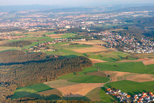 Vue aérienne de Quartier Oberpreuschwitz in Bayreuth dans le département Bavière, Allemagne