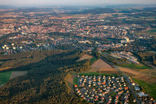 Vue aérienne de Bayreuth dans le département Bavière, Allemagne