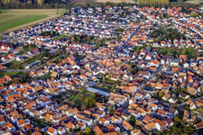 Du sud à Hördt dans le département Rhénanie-Palatinat, Allemagne hors des airs