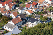 Vue aérienne de Règlement de Garden City à Kandel dans le département Rhénanie-Palatinat, Allemagne