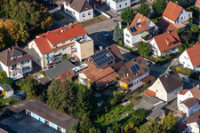 Colonie de Garden City à Kandel dans le département Rhénanie-Palatinat, Allemagne d'un drone