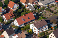 Colonie de Garden City à Kandel dans le département Rhénanie-Palatinat, Allemagne vu d'un drone
