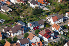 Vue oblique de Colonie de Garden City à Kandel dans le département Rhénanie-Palatinat, Allemagne