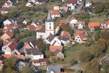 Mitschdorf dans le département Bas Rhin, France d'un drone