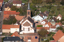 Gœrsdorf dans le département Bas Rhin, France d'un drone