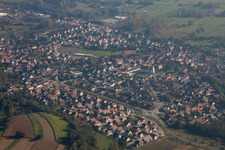 Vue oblique de Mothern dans le département Bas Rhin, France