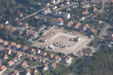 Lauterbourg dans le département Bas Rhin, France vue du ciel