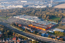 Photographie aérienne de Centre Maximilien à le quartier Maximiliansau in Wörth am Rhein dans le département Rhénanie-Palatinat, Allemagne