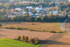 Vue aérienne de Zone commerciale Mittelwegring à Jockgrim dans le département Rhénanie-Palatinat, Allemagne