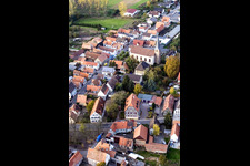 Photographie aérienne de Rue principale / Kirchstr à Knittelsheim dans le département Rhénanie-Palatinat, Allemagne