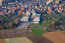 Vue aérienne de Rheinstraße, DBK à Kandel dans le département Rhénanie-Palatinat, Allemagne