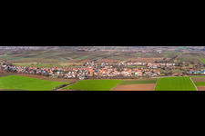 Vue aérienne de Panorama à le quartier Kapellen in Kapellen-Drusweiler dans le département Rhénanie-Palatinat, Allemagne