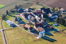 Quartier Deutschhof in Kapellen-Drusweiler dans le département Rhénanie-Palatinat, Allemagne d'un drone