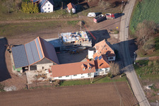 Vue aérienne de Quartier Deutschhof in Kapellen-Drusweiler dans le département Rhénanie-Palatinat, Allemagne