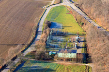 Sous-station à Bad Bergzabern dans le département Rhénanie-Palatinat, Allemagne d'en haut