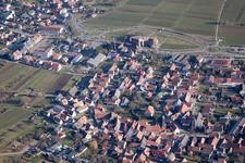 Quartier Schweigen in Schweigen-Rechtenbach dans le département Rhénanie-Palatinat, Allemagne depuis l'avion