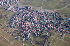 Quartier Schweigen in Schweigen-Rechtenbach dans le département Rhénanie-Palatinat, Allemagne vue du ciel