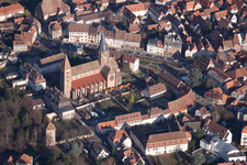 Wissembourg dans le département Bas Rhin, France vue d'en haut