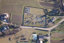 Steinseltz dans le département Bas Rhin, France hors des airs