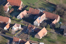 Photographie aérienne de Seebach dans le département Bas Rhin, France