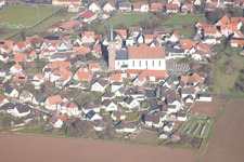 Photographie aérienne de Schleithal dans le département Bas Rhin, France