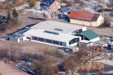 Photographie aérienne de AVN GmbH, briqueterie Thomas Ullrich à le quartier Neuenbürg in Kraichtal dans le département Bade-Wurtemberg, Allemagne