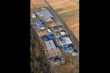 Vue aérienne de Parc industriel W à Herxheim bei Landau dans le département Rhénanie-Palatinat, Allemagne