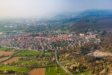 Vue aérienne de Nußloch dans le département Bade-Wurtemberg, Allemagne