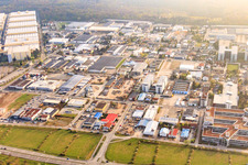 Vue aérienne de Zone industrielle Altrottstr à Walldorf dans le département Bade-Wurtemberg, Allemagne