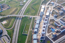 Vue aérienne de À Hochholzergraben à Walldorf dans le département Bade-Wurtemberg, Allemagne