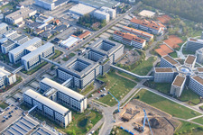 SAP Deutschland SE & Co. KG à Walldorf dans le département Bade-Wurtemberg, Allemagne depuis l'avion