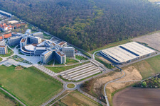 Vue d'oiseau de SAP Deutschland SE & Co. KG à Walldorf dans le département Bade-Wurtemberg, Allemagne